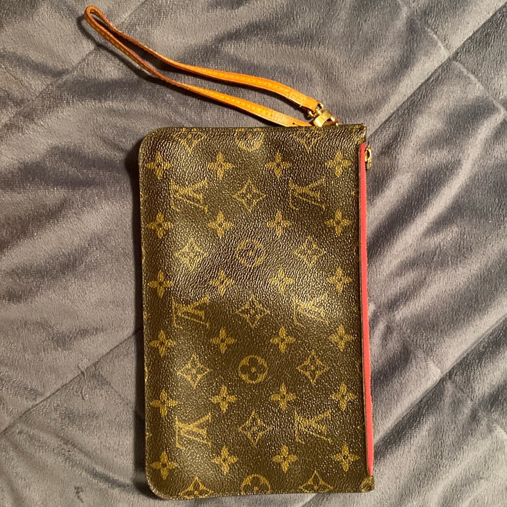 Louis Vuitton Monogram Neverfull MM GM Pochette Pivoine